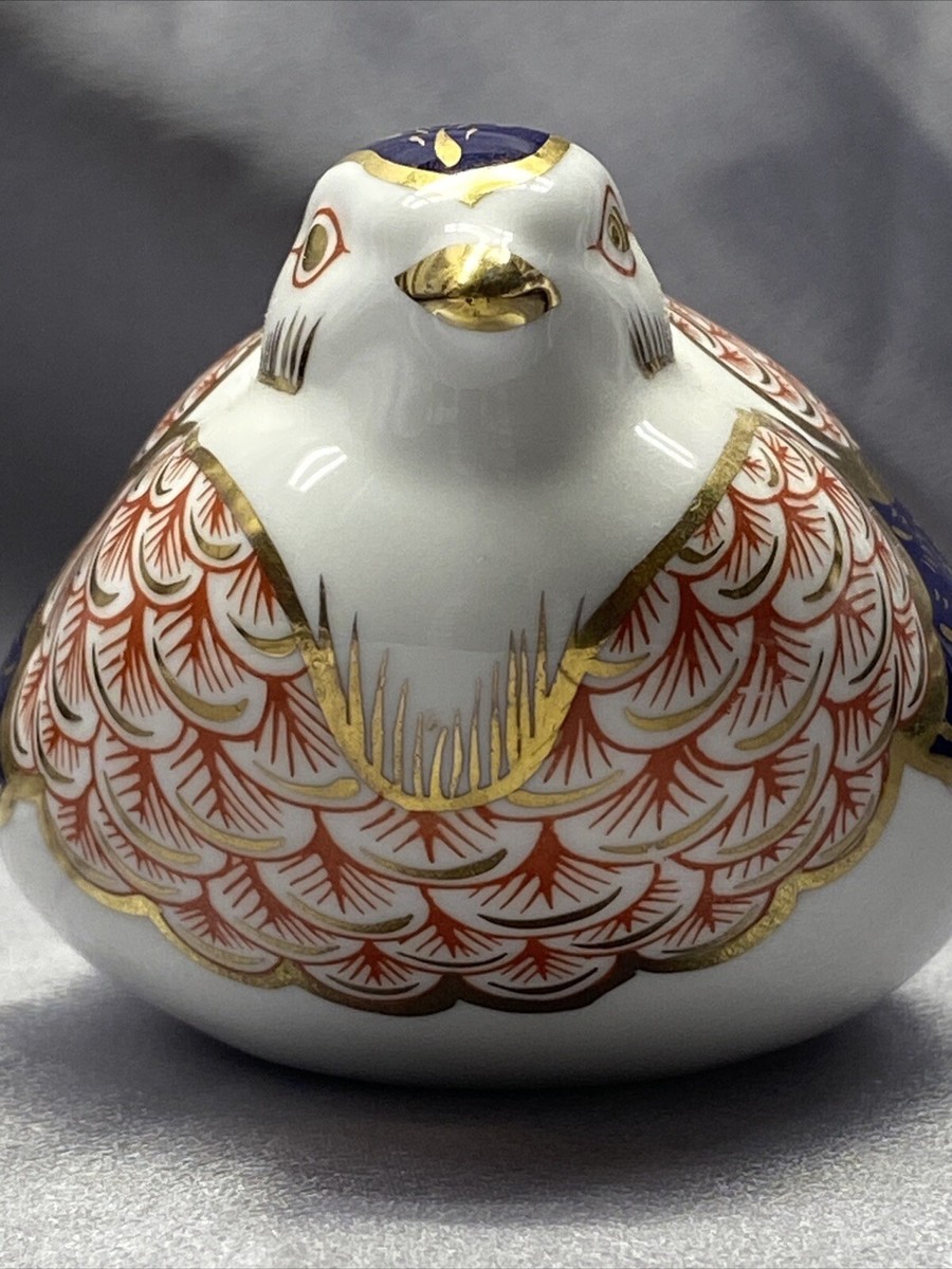 VINTAGE ROYAL CROWN DERBY QUAIL IMARI DECORATIVE BONE CHINA