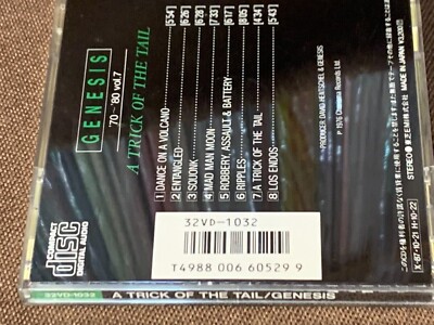 GENESIS A Trick Of The Tail JAPAN CD 32VD-1032 1A1 TO w/ INSERT