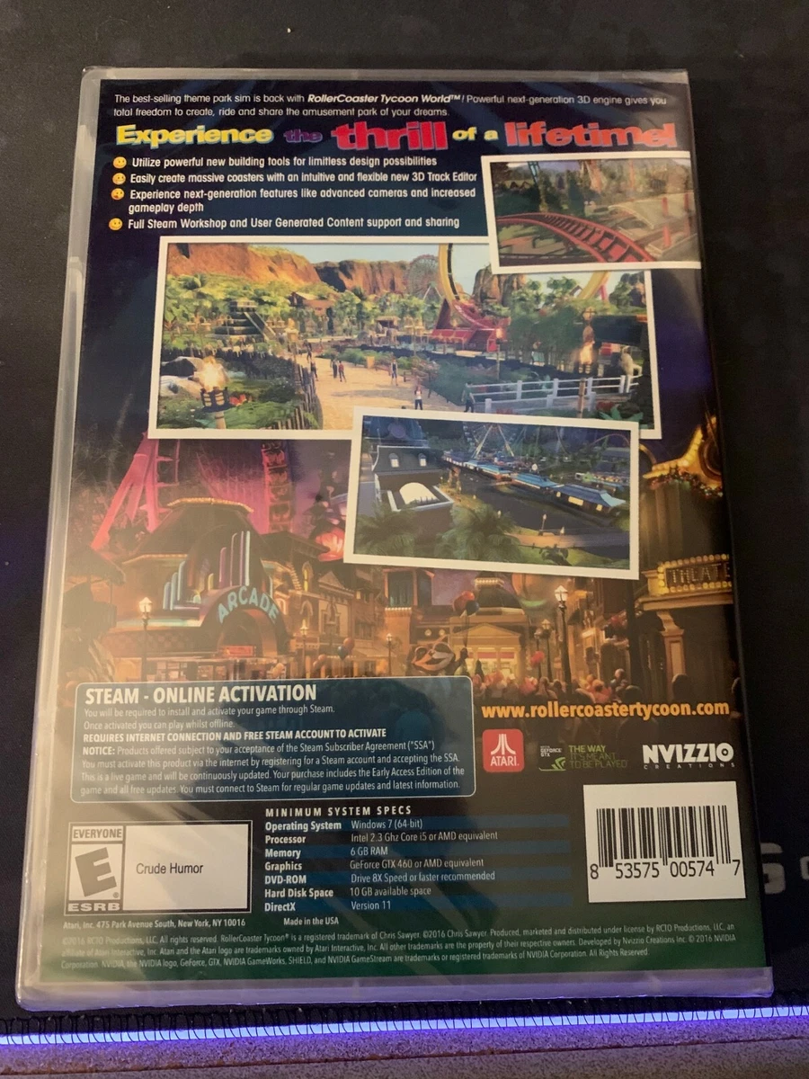 RollerCoaster Tycoon World, Atari, PC, 853575005747
