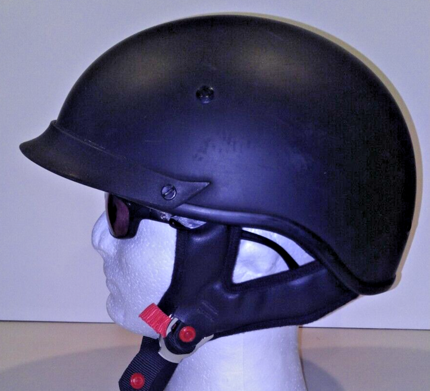 Outlaw T-72 Motorcycle Half Helmet FLAT BLACK Size XL | eBay