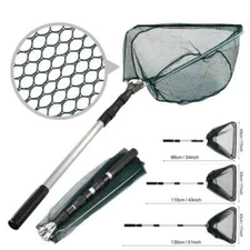 Fishing Landing Nets Aluminum Alloy Durable Telescoping Extend 190cm/130cm/55cm