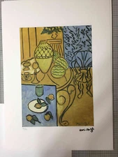 Henri Matisse Lithography Off Set CM 50x70 Signature On Slab Cert