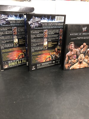 WWE Wrestlemania XXV 25th Anniversary 3-Disc DVD Set w/ 64-Page