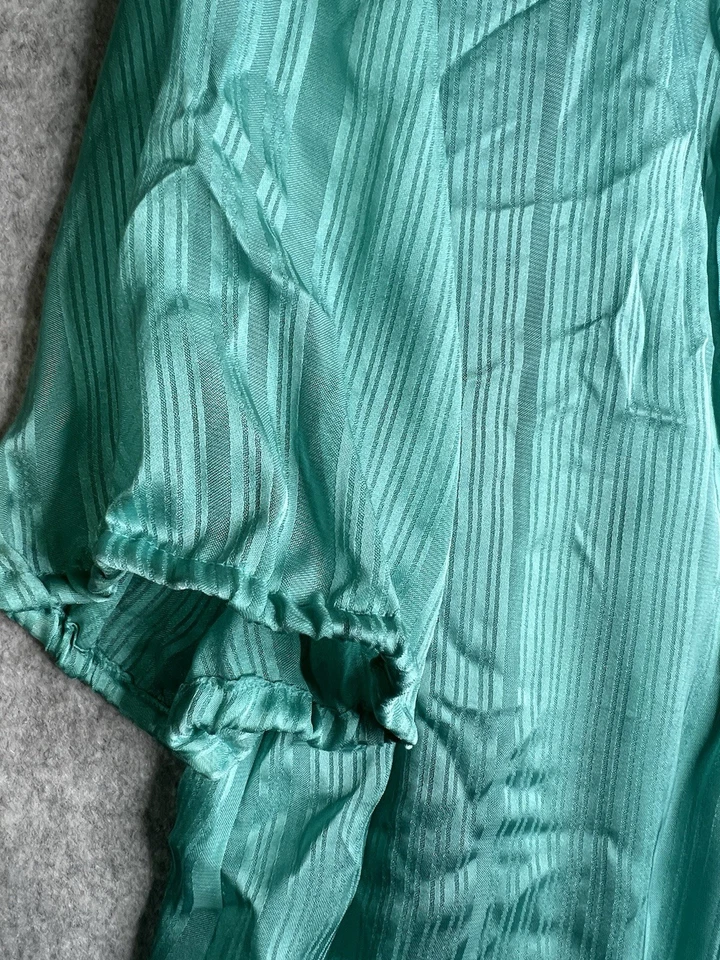 Apostrophe Top XL Azul Teal Chaqueta Transparente con Tanque Ligero Nuevo con Etiquetas Blusa 2 Unidades Foto 3 de 4