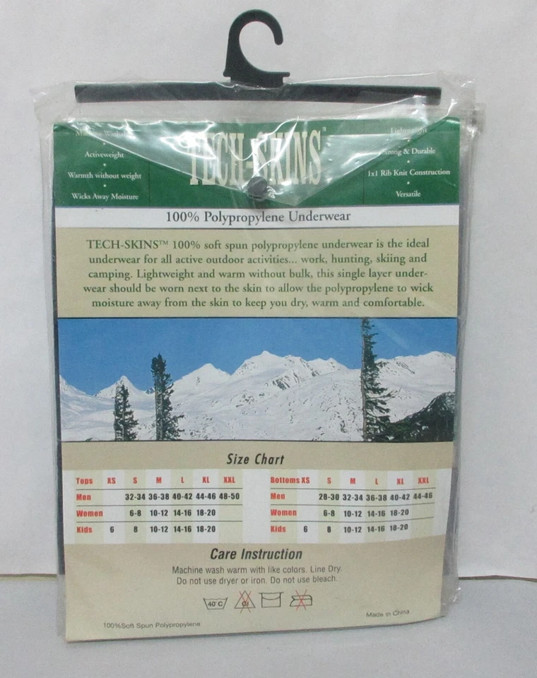 2 LOT Terramar Tech-Skins Thermal Base layer Crew Top Shirt Underwear Blue Small - Image 4 of 4