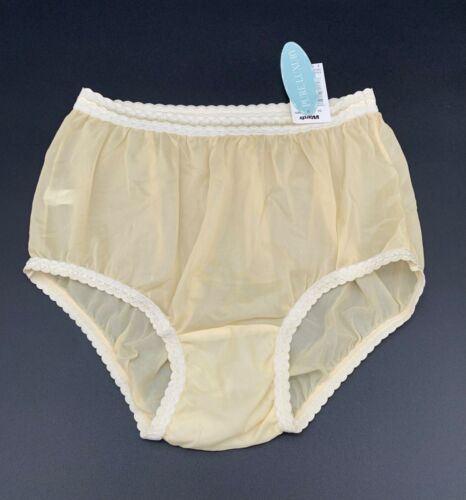 Vtg Warners Pure Luxury Sheer Silky NOS Gusset Nylon Granny Panties Sz 10 - Picture 6 of 13