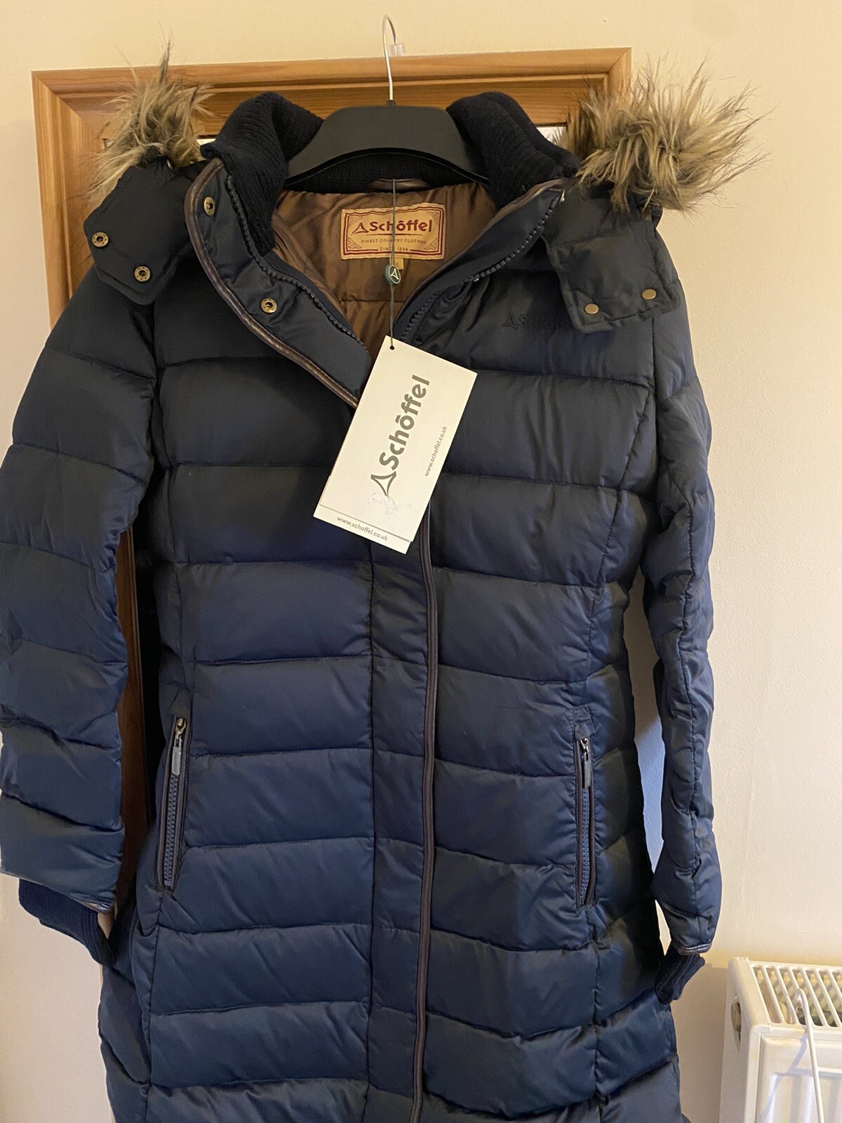 Schoffel Mayfair Down Coat Navy 12 