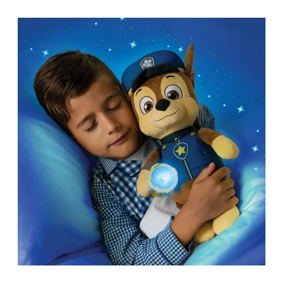 Paw Patrol Chase Snuggle Up Pup Musical Lullaby Light Up Puppy Dog Plush Toy 13" - Image 3 of 4