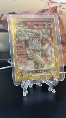 2022 Topps Chrome Shohei Ohtani Gold Wave Refractor /50!!