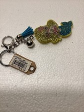 Mermaid puffy keychain bling rhinestone backpack charm   new with tags