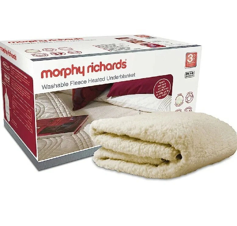 Morphy richards washable heated underblanket hot sale