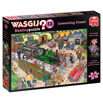 Jumbo Spiele 1119800090 Wasgij Destiny 13 Commuting Chaos! 1000 Teile Puzzle