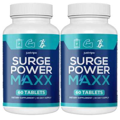 Surge Power Maxx Enhancement for Men, Best Supplement for Men - 2 Bottles