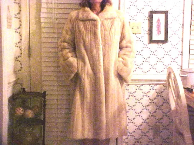GORGEOUS Luxurious Blonde Full Length Lined Mink Coat Fur eBay