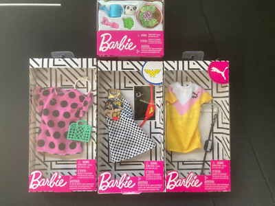 Barbie Konvolut - 3 Outfit Sets und ein Zubehörpaket - Top