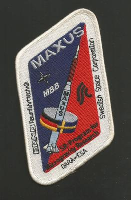 #ad MAXUS SWEEDISH SPACE CORPORATION 4quot; LONG PATCH $8.98