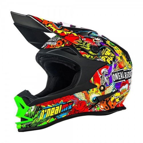 Casco enduro cross supermotard O'NEAL SERIES 7 EVO CRANK BLACK/MULTI | eBay
