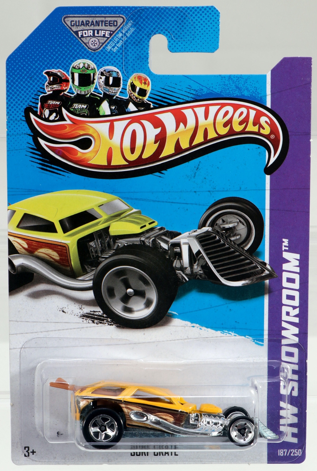 Hot Wheels Surf Crate HW Showroom 2013 Series #X1969 New NRFP Yellow 1:64