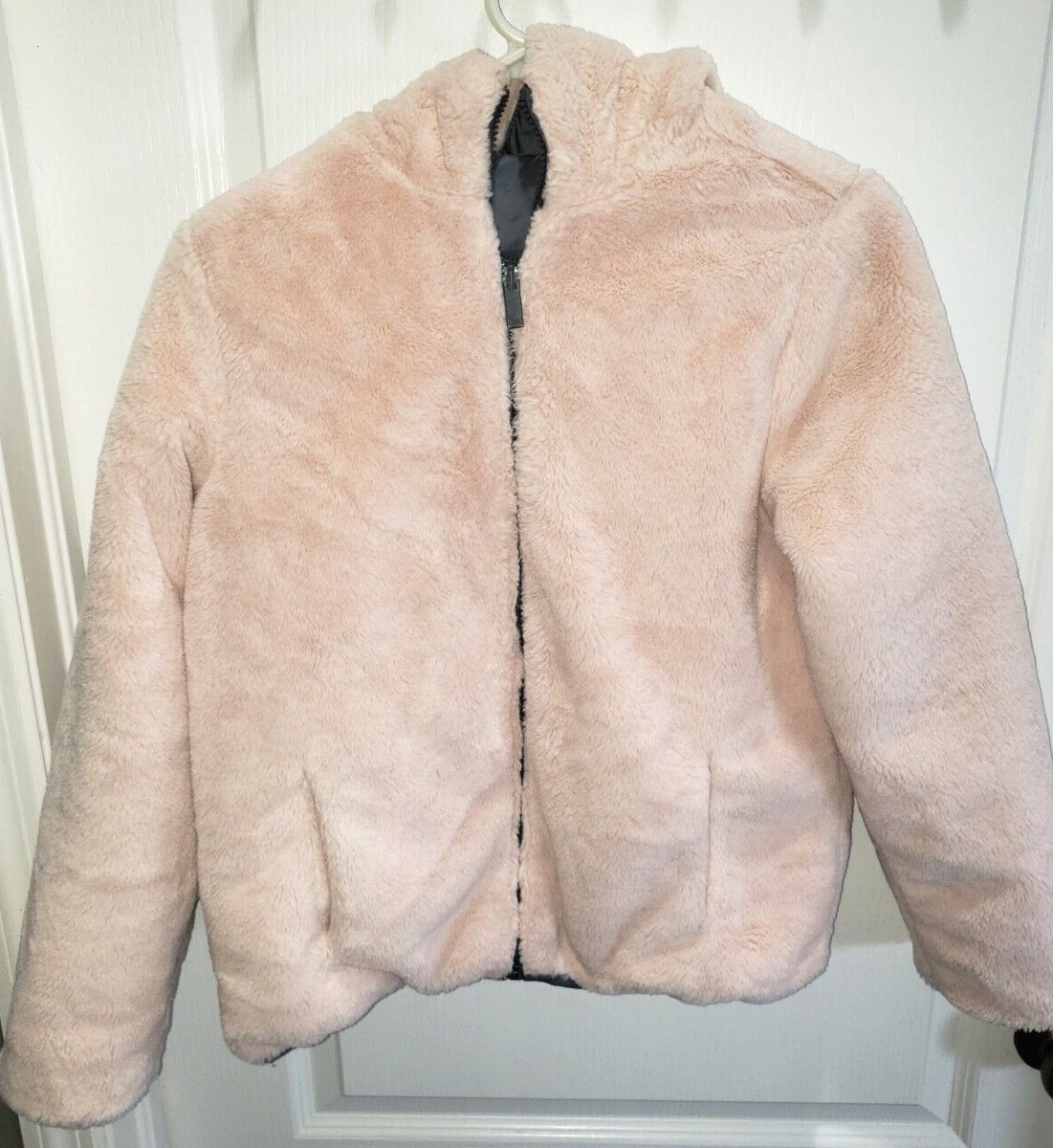 ABERCROMBIE & FITCH reversible GIRLS WINTER JACKET COAT pink