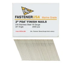 2" ANGLE FINISH NAILS 16GA 316SS 2,000ct | MPDA-2B2