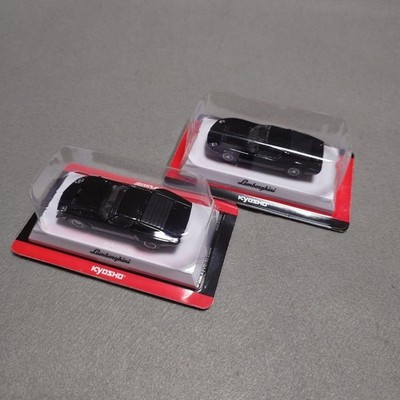 Kyosho Lamborghini Miura P400 JOTA schwarz 1:64 Diecast Modellautos 2er Set