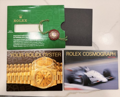Authentic Rolex Daytona Booklet Manual SET 16528 16520 16523 16518 Year 1997