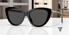 BURBERRY BE4457 416587 Black Dark Grey 55 mm Women's Sunglasses