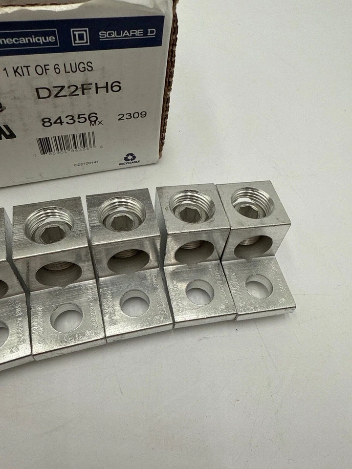 Square D DZ2FH6 Lug Kit For 3 Pole LC1F265/LC1F330 Contactor   Telemecanique New - Image 4 of 4