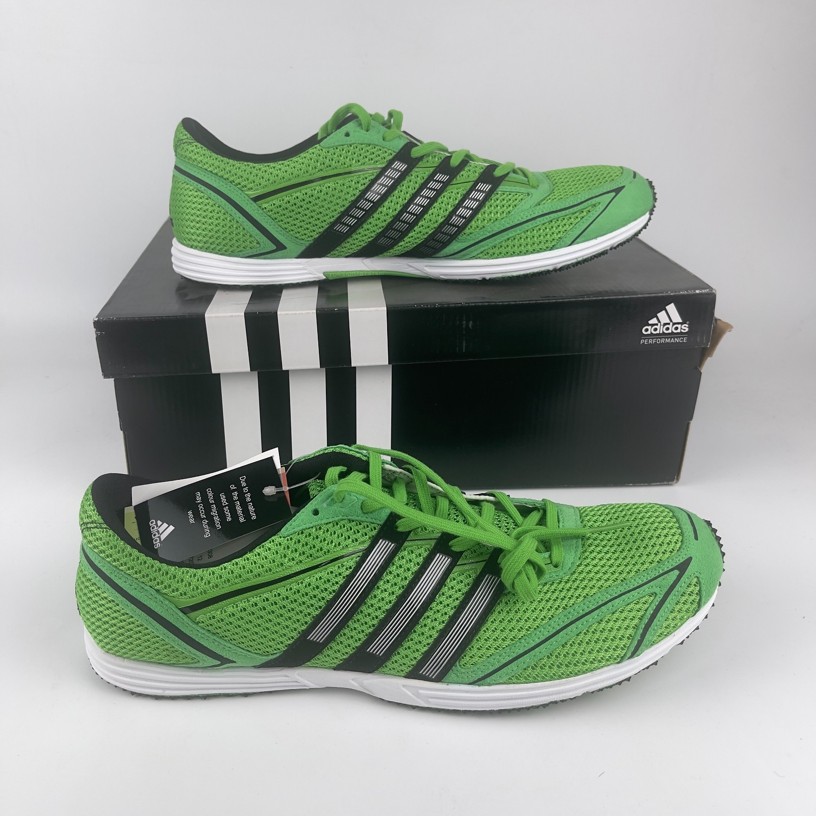 Adidas Adizero Cadence Track Field Spike Shoes Men’s US 12.5 Green Mesh G43308 Adidas Adizero Cadence Track Field Spike Shoes Men’s US 12.5 Green Mesh G43308