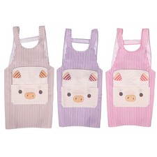 Cute Pig Pattern Bib Apron for Kitchen Water Resistant Adjustable Fit