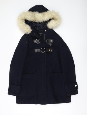 Schwarzer Damenparka Größe 8 von Topshop Größe UK 8