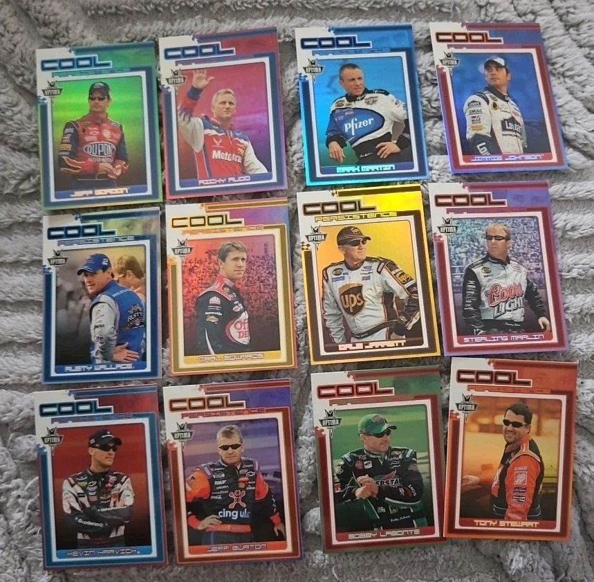 2005 Press Pass Optima Nascar Cool Persistence 12 Card Set - Image 2 of 2