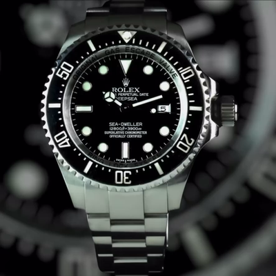 Rolex 116660 Sea-Dweller Silver Oyster Bracelet Black-on-Black