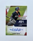 2021 Topps Series 2 Juan Soto Auto /25 Significant Statistics Red Parallel Mets
