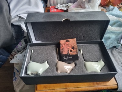 Pottery Cats . In Excellent Condition.  They Come In A Lovely Box .