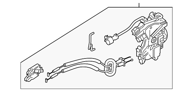 Conjunto de pestillo para Kia Forte 2019 (N/P 81310-M6100)