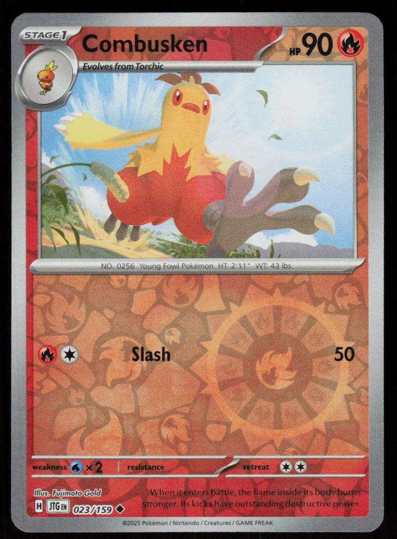 Combusken 023/159 Uncommon Journey Together Pokemon Reverse Holo Near Mint