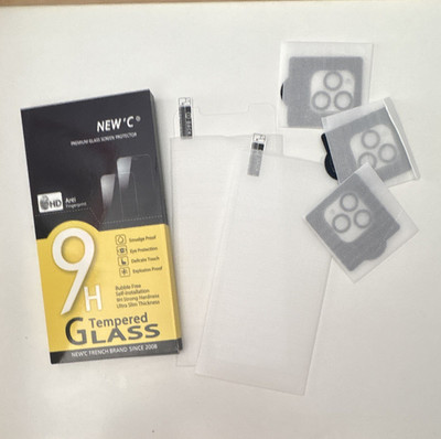 NEW'C 9H Tempered Glass Screen Protector for iPhone 11 Pro Max + Lens Protectors