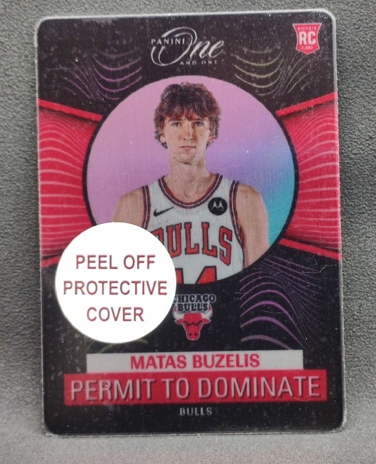 Matas Buzelis 2024-25 Panini One And One Permit To Dominate Rookie RC SSP #3