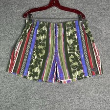 Vintage OP Ocean Pacific Shorts Large Pull On Elastic Waist Multi Color