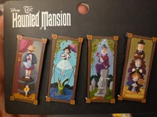 NEW Disney Haunted Mansion Stretching Room Portraits Enamel Pin Set EXCLUSIVE