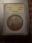 1902 O $1 Morgan MS67 RARE Blast White SILVER DOLLAR GEM MINT ++ ACGS TOP POP NR
