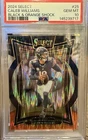 2024 Panini Select -  Caleb Williams #25 Black & Orange Shock Prizm (RC)