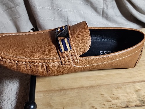 Mocasín de conducción GUESS Art Mov marrón medio para hombre EE. UU. 10 - Imagen 8 de 12