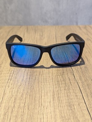 Ray-Ban RB4165 622/55 Black Frame Blue flash Polarized Lenses sunglasses-54mm