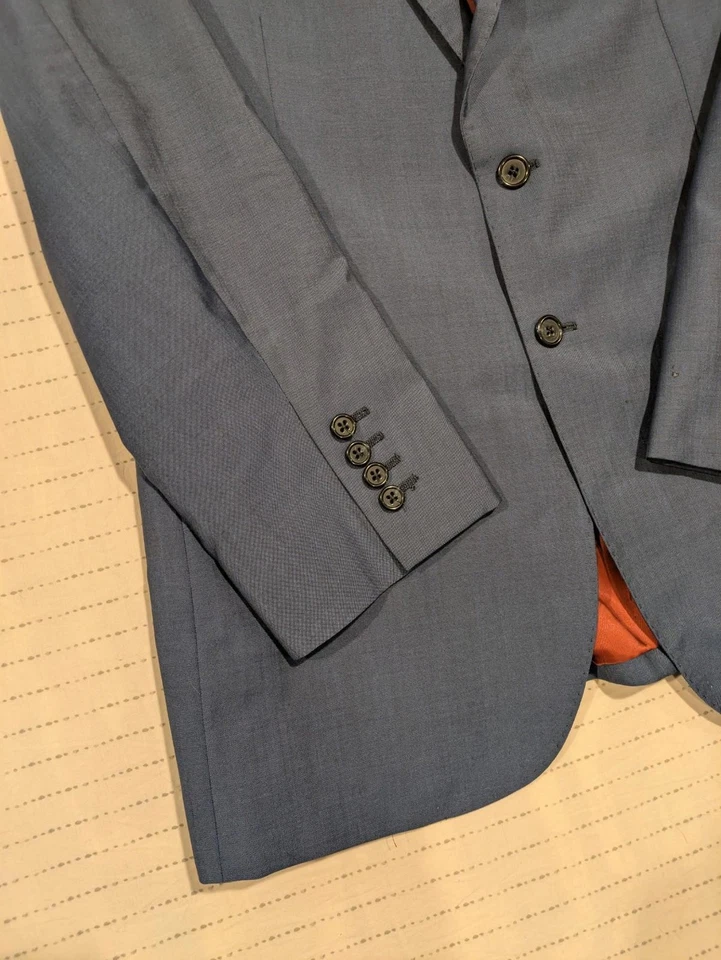 Chaqueta Traje Holland And Sherry Azul Talla Personalizada Pecho 42 Foto 4 de 4