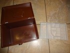 Vintage Wilson Wil-Hold Brown  Plastic Sewing Box 14"x9" with White Plastic Tray — photo 9