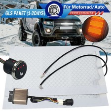 2X Eingebaute Auto itz Heizung 12V Kohle Faser Sitz Heizkissen 3-Stufen Schalter
