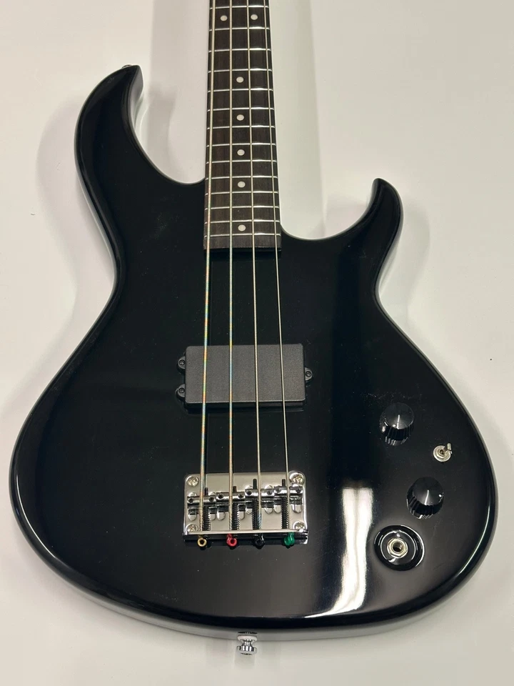 Aria SB-ONE BK Pro II Mahogany Body Bolt-On Maple/Walnut 4-String Bass Guitar - Image 2 of 4