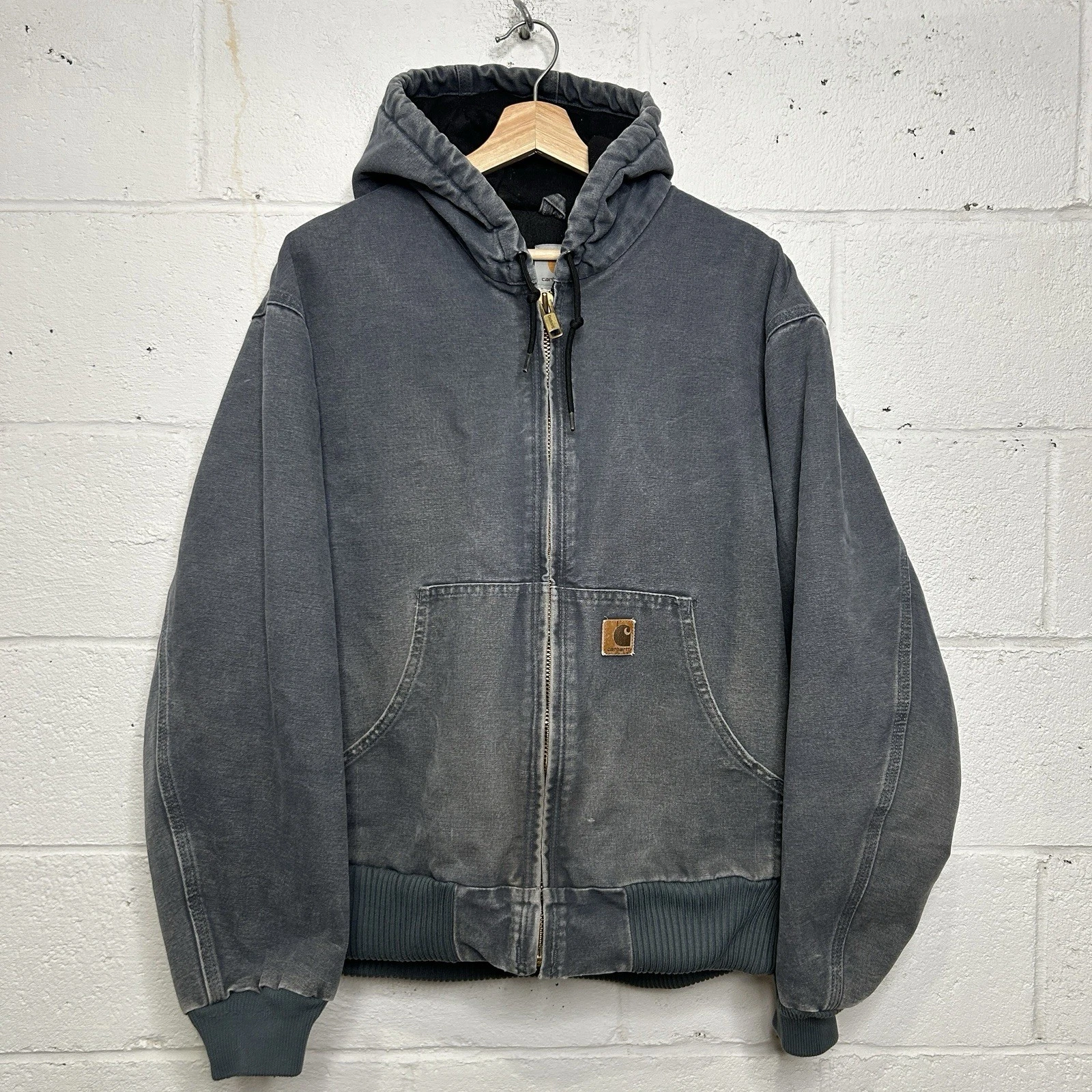 Y2K Carhartt Quilted Sandstone Active Jacket “Storm Blue” J130 STM Men’s Large